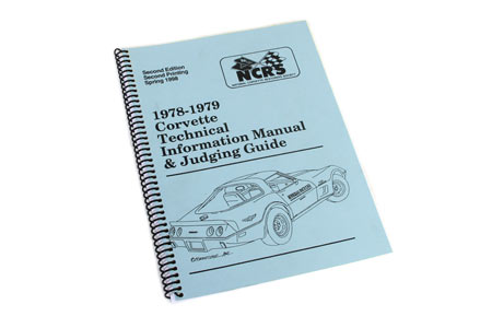 1978-1979 Corvette NCRS Judging Manual