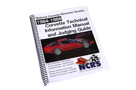1984-1986 Corvette NCRS Judging Manual (Expanded Edition)