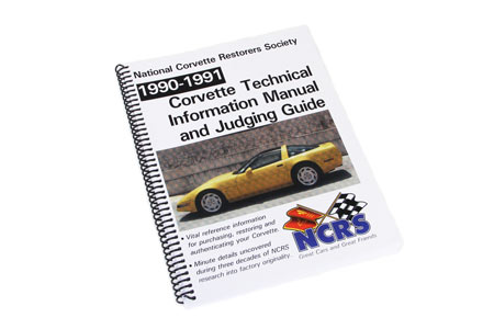 1990-1991 Corvette NCRS Judging Manual (Expanded Edition)