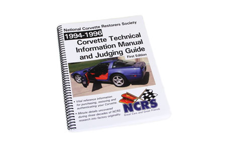 1994-1996 Corvette NCRS Judging Manual (Expanded Edition)