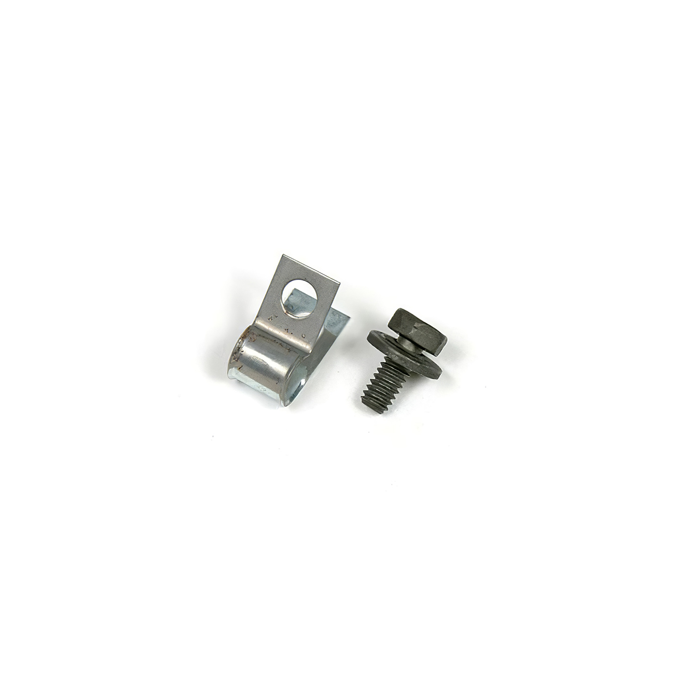 68-76 Hood Left To Right Release Cable Mount Clip w/Bolt