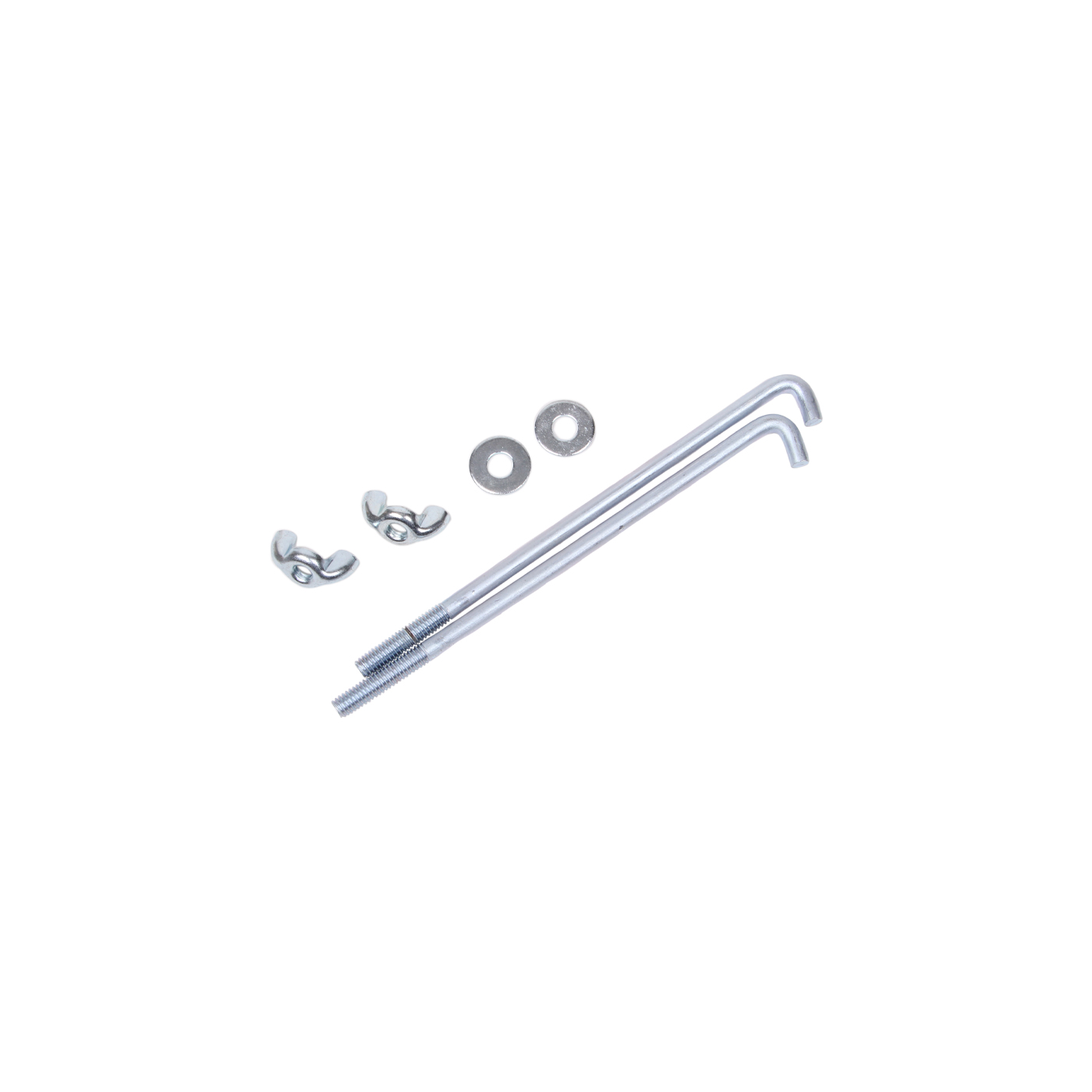 63-67 w/AC or 65 396 Battery Hold Down J-Bolt & Wing Nut Kit