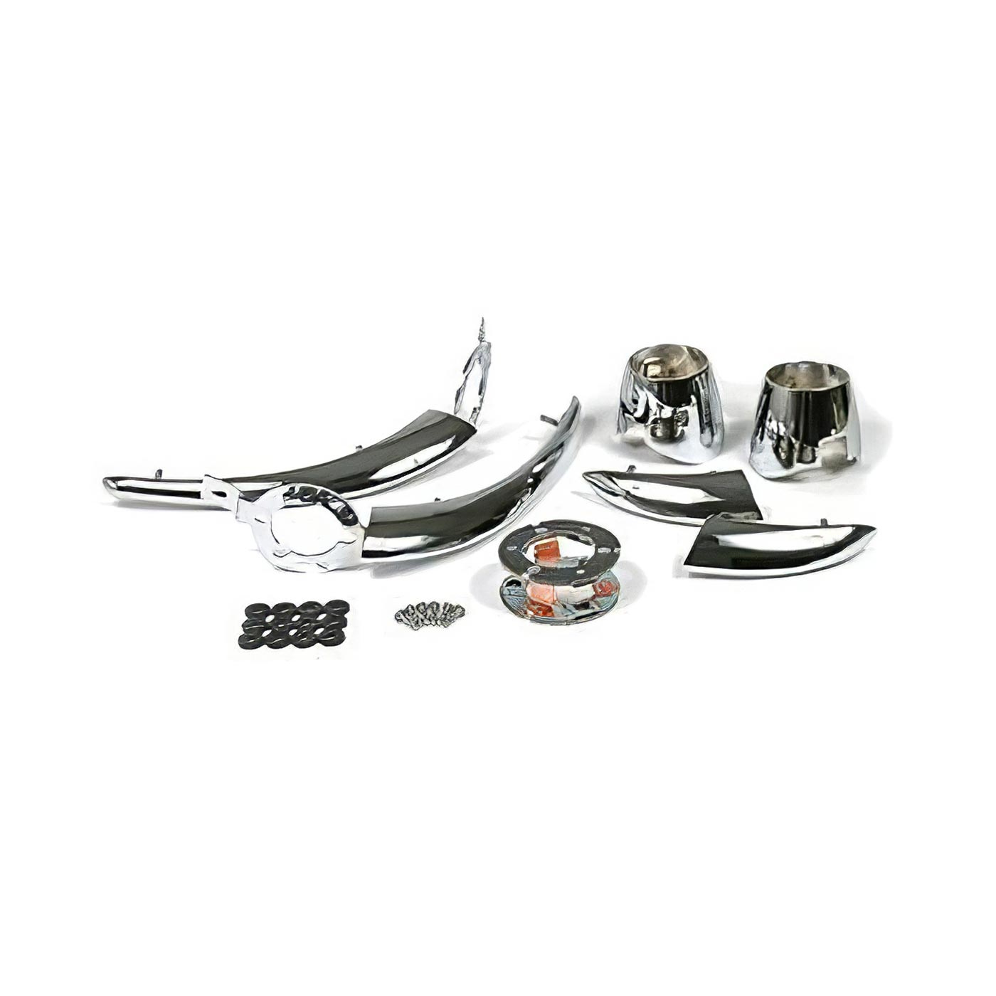 56-57 Rear Exhaust 6-piece Chrome Set