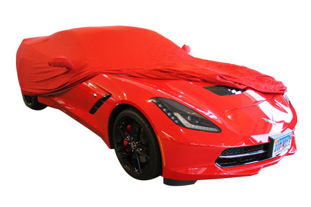 14-19 GM Satin Indoor Car Cover w/Emblems Car Cover Color: Red