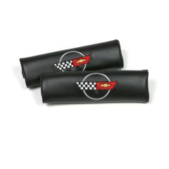 Corvette Seat Belt Pads w/C4 Emblem