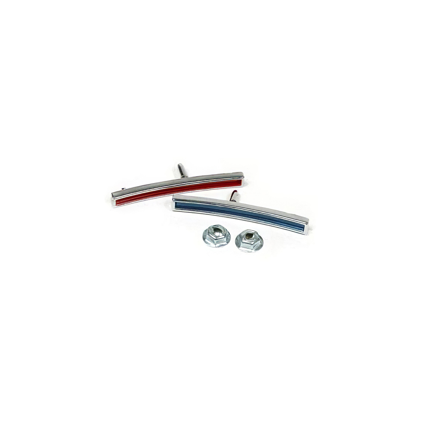 60-62 Aluminum Dash Insert Bars (Red & Blue)