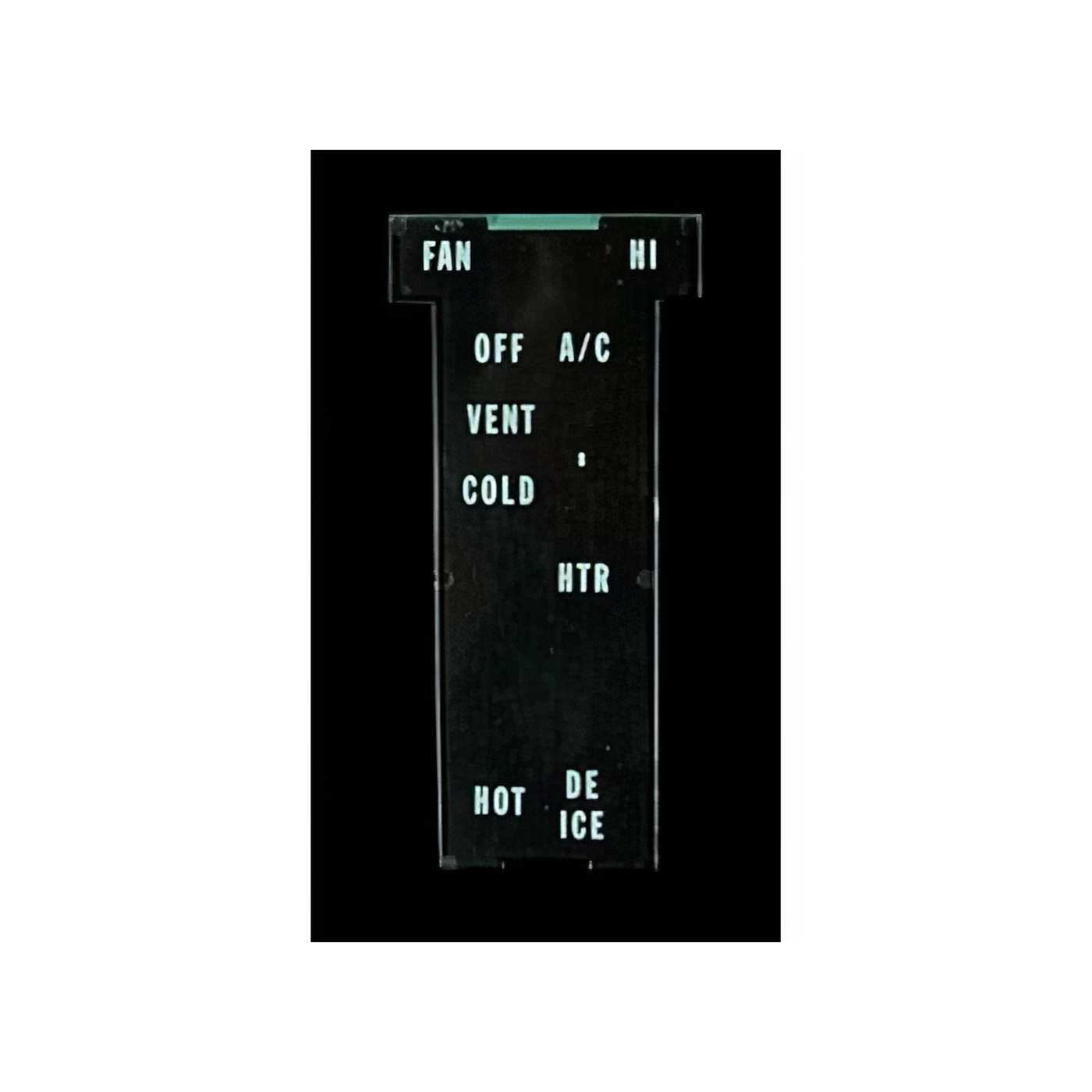 68 AC/Heater Control Panel Clear Lens