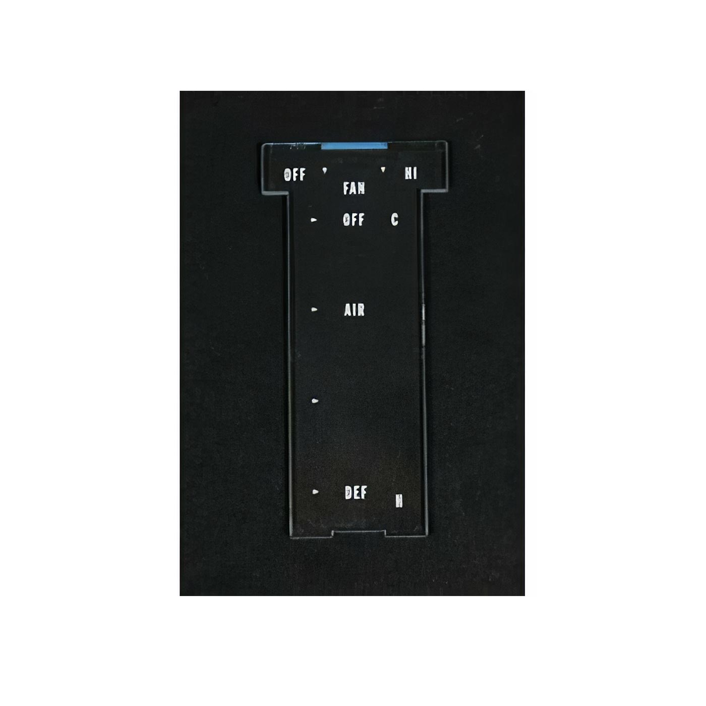 72-75 Heater Control Panel Clear Lens