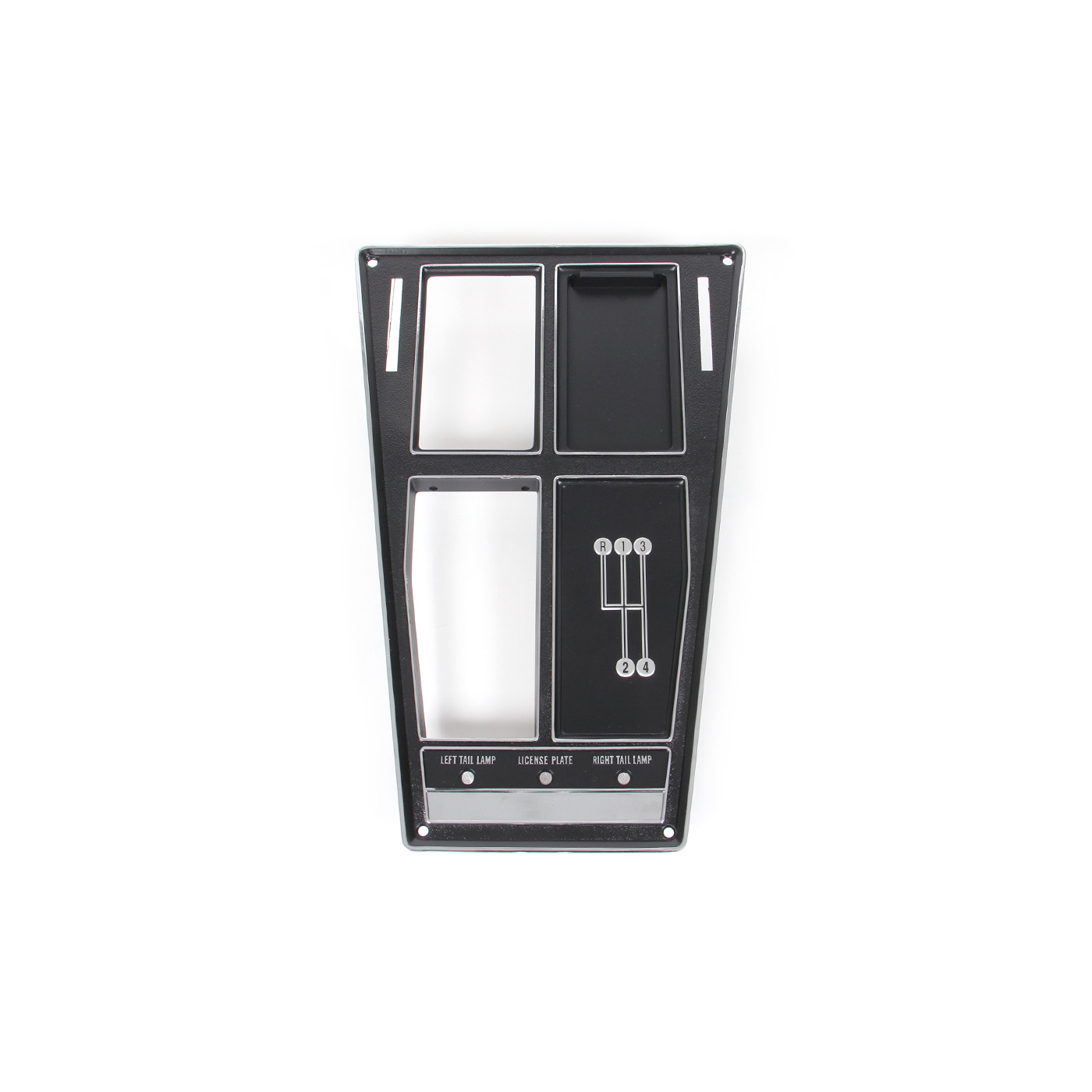69 4-spd w/o AC Shifter Console Upper Trim Plate