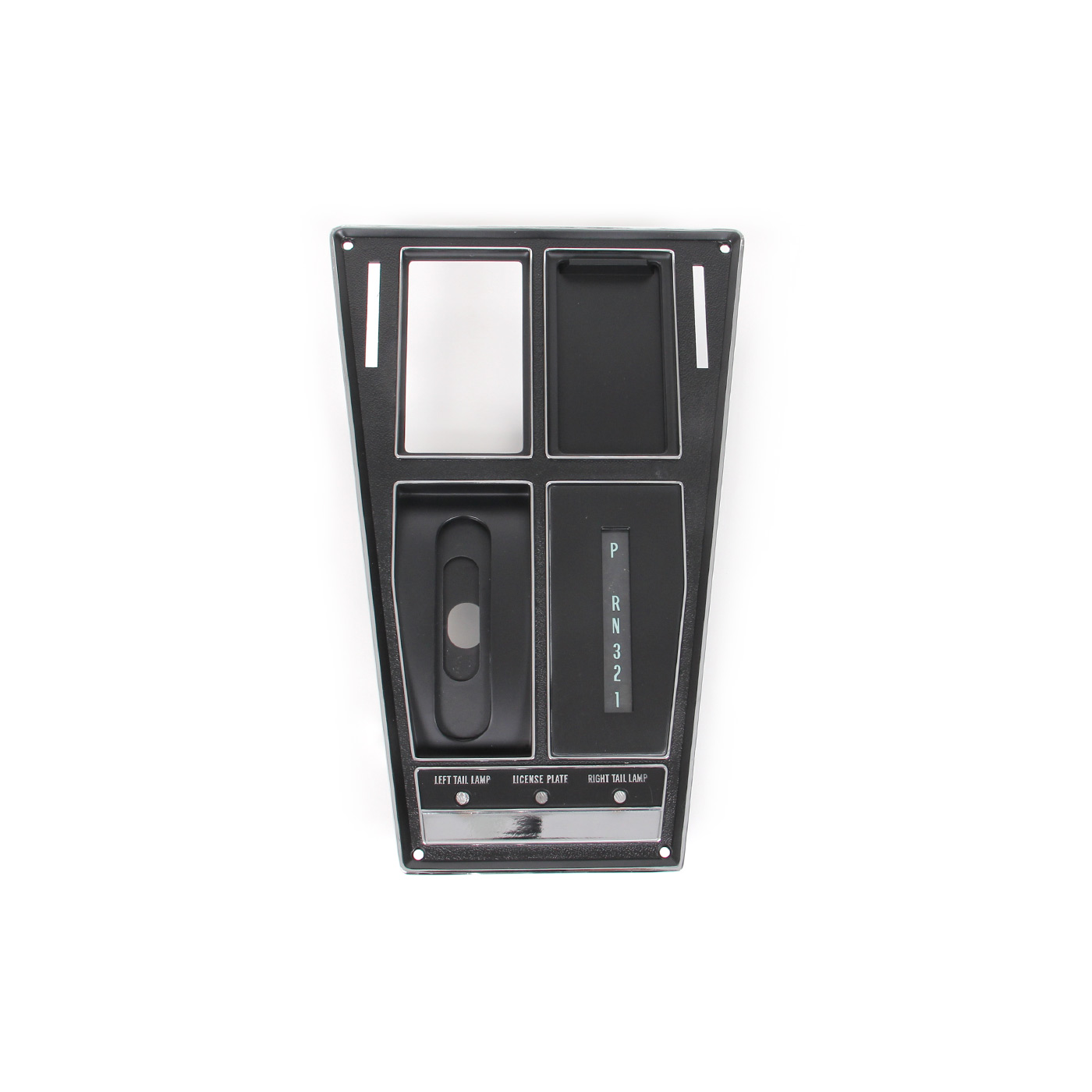 69 Auto w/o AC Shifter Console Upper Trim Plate