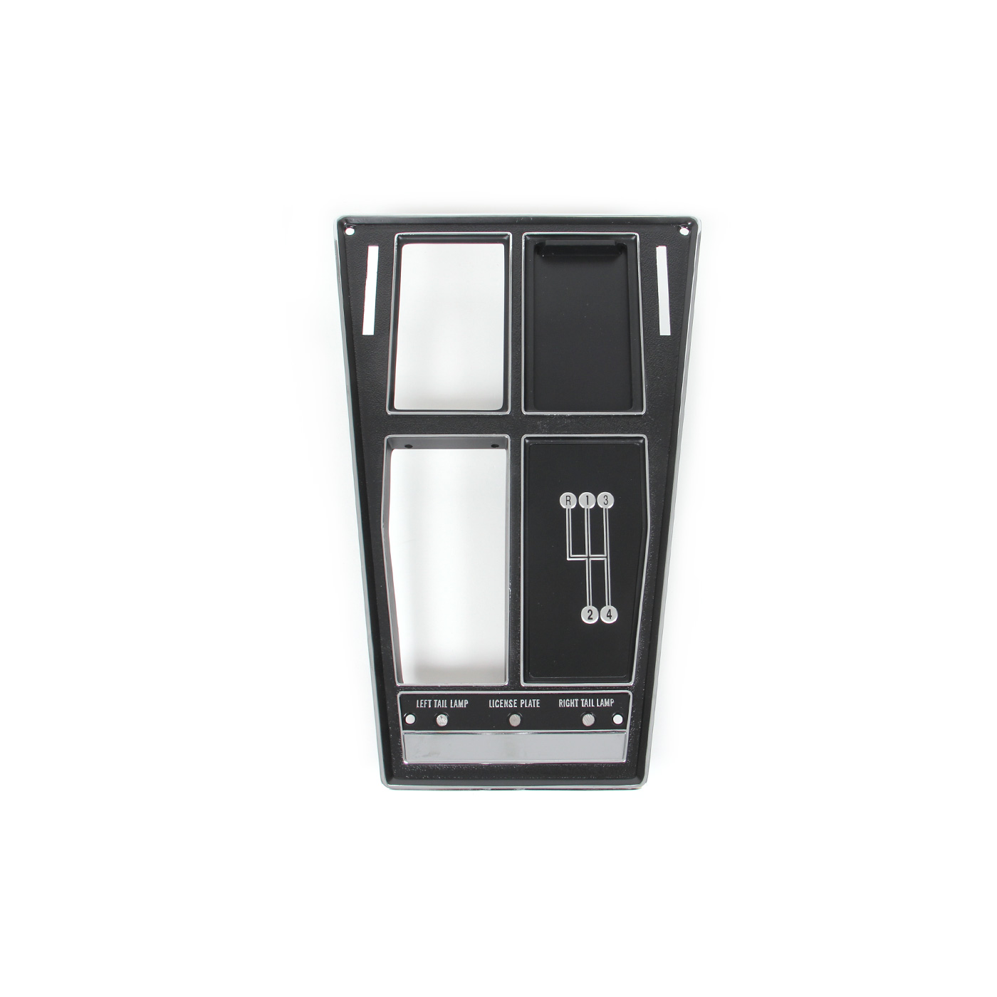 70-71 4-spd w/o AC Shifter Console Upper Trim Plate