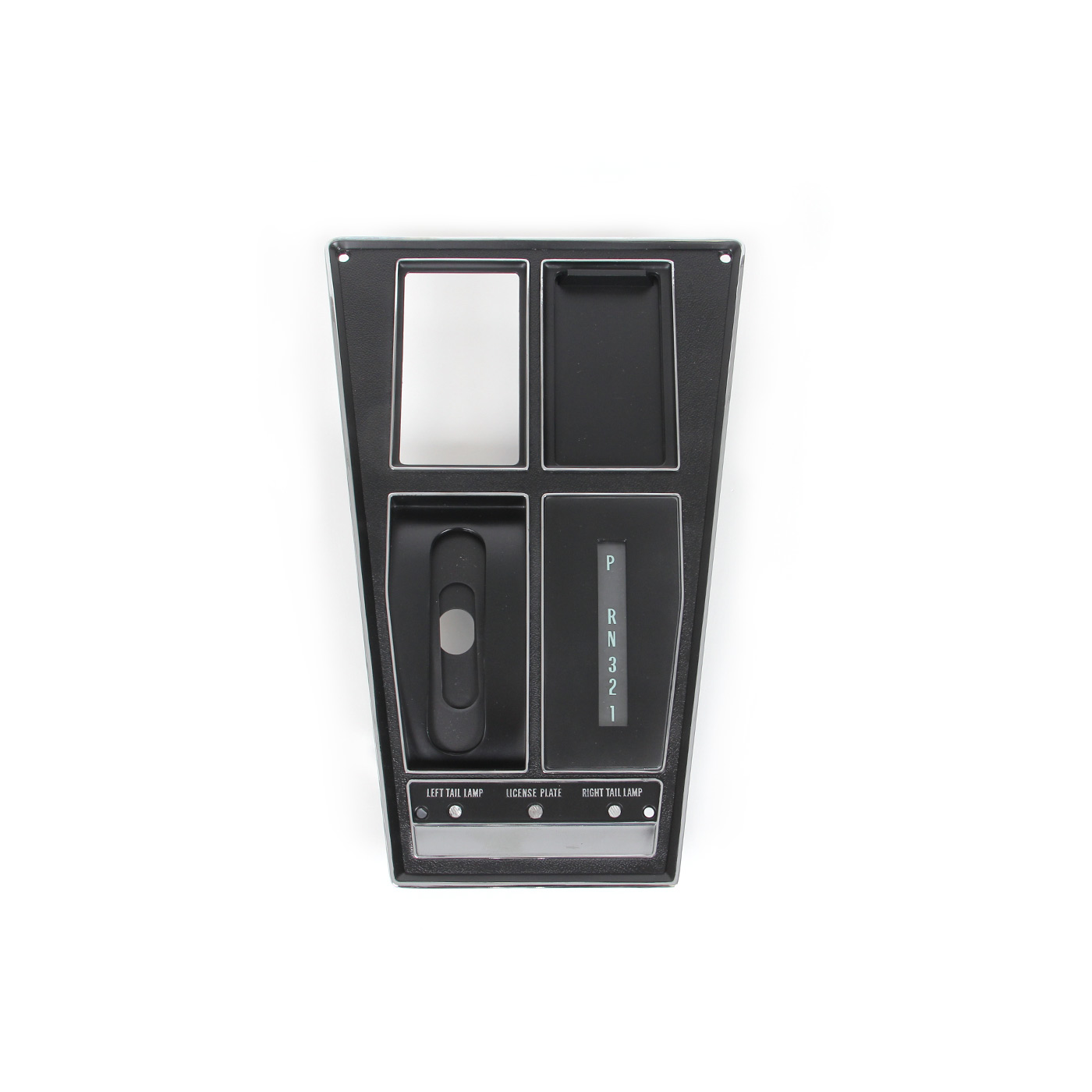 70-71 Auto w/AC Shifter Console Upper Trim Plate
