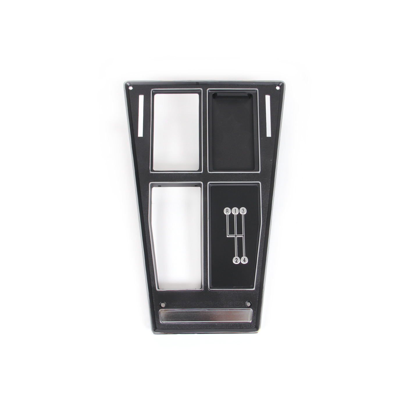 72-76 4-spd w/o AC Shifter Console Upper Trim Plate
