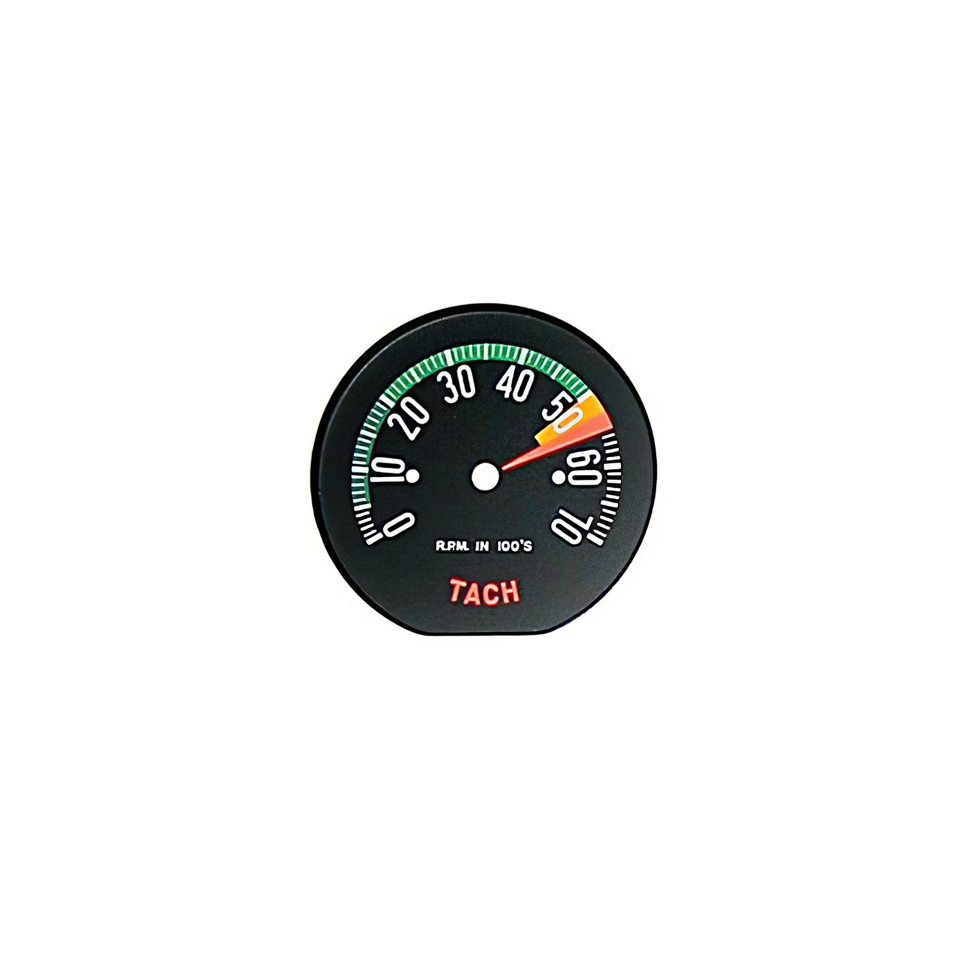 60E Tachometer Face - Low Rpm