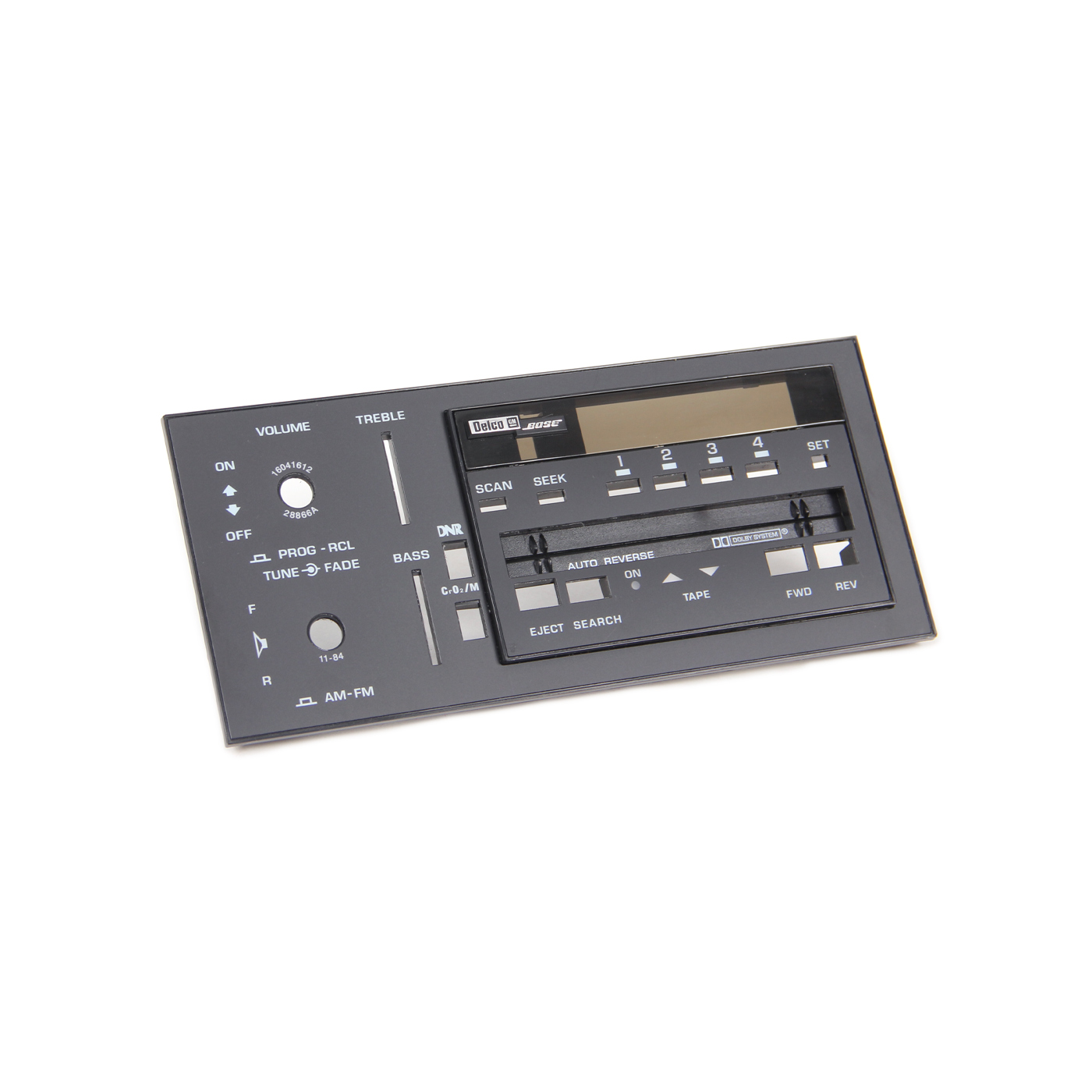 85-89 Delco Bose Radio Face