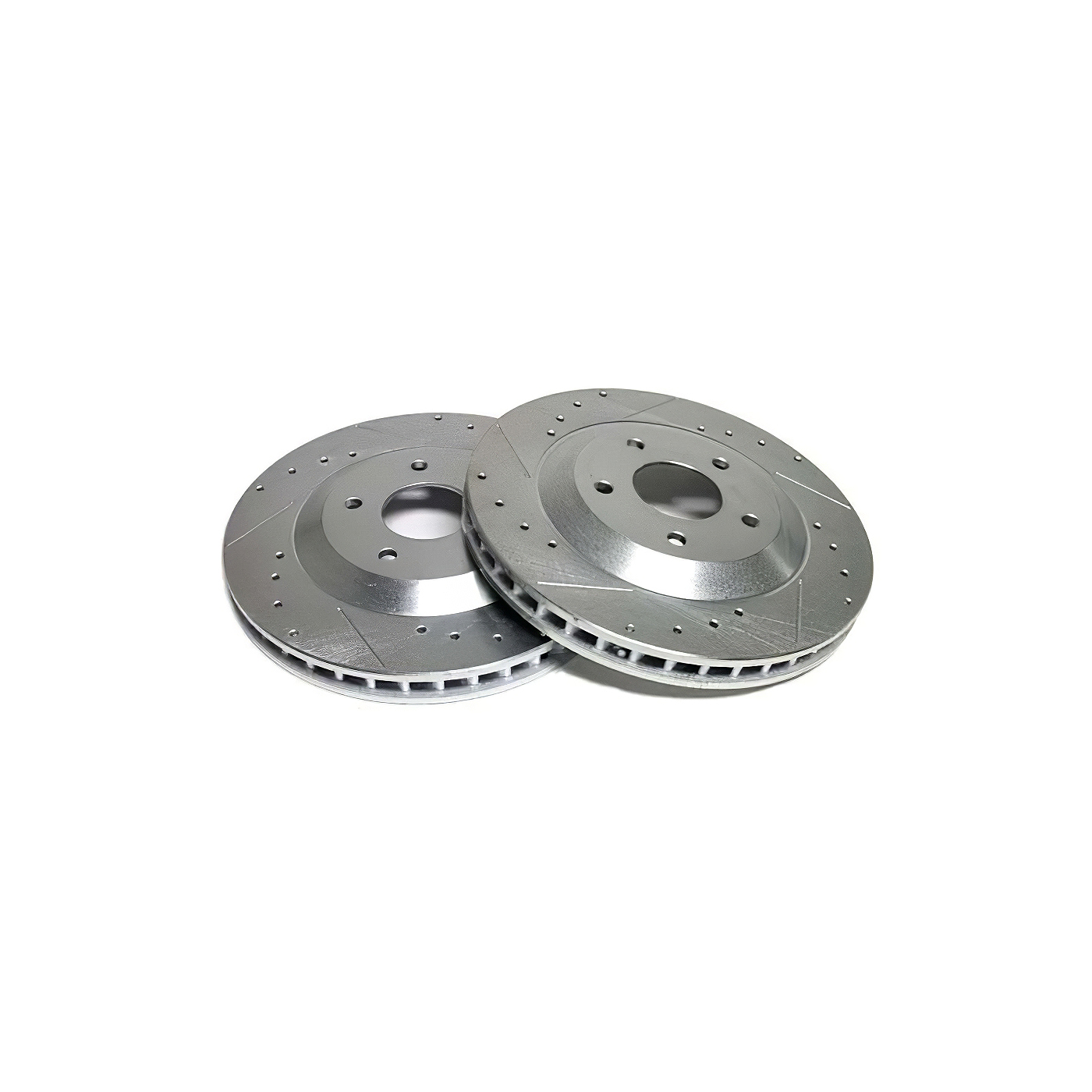 84-87 Power Stop Drilled & Slotted Rotors - Front