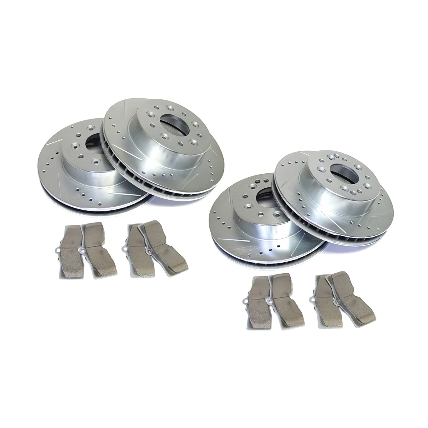 65-82 Power Stop Drilled & Slotted Rotors w/Z26 Warrior Brake Pads