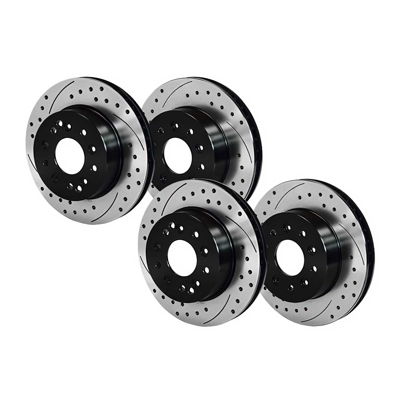 65-82 Wilwood Promatrix SRP Drilled & Slotted Brake Rotor Kit