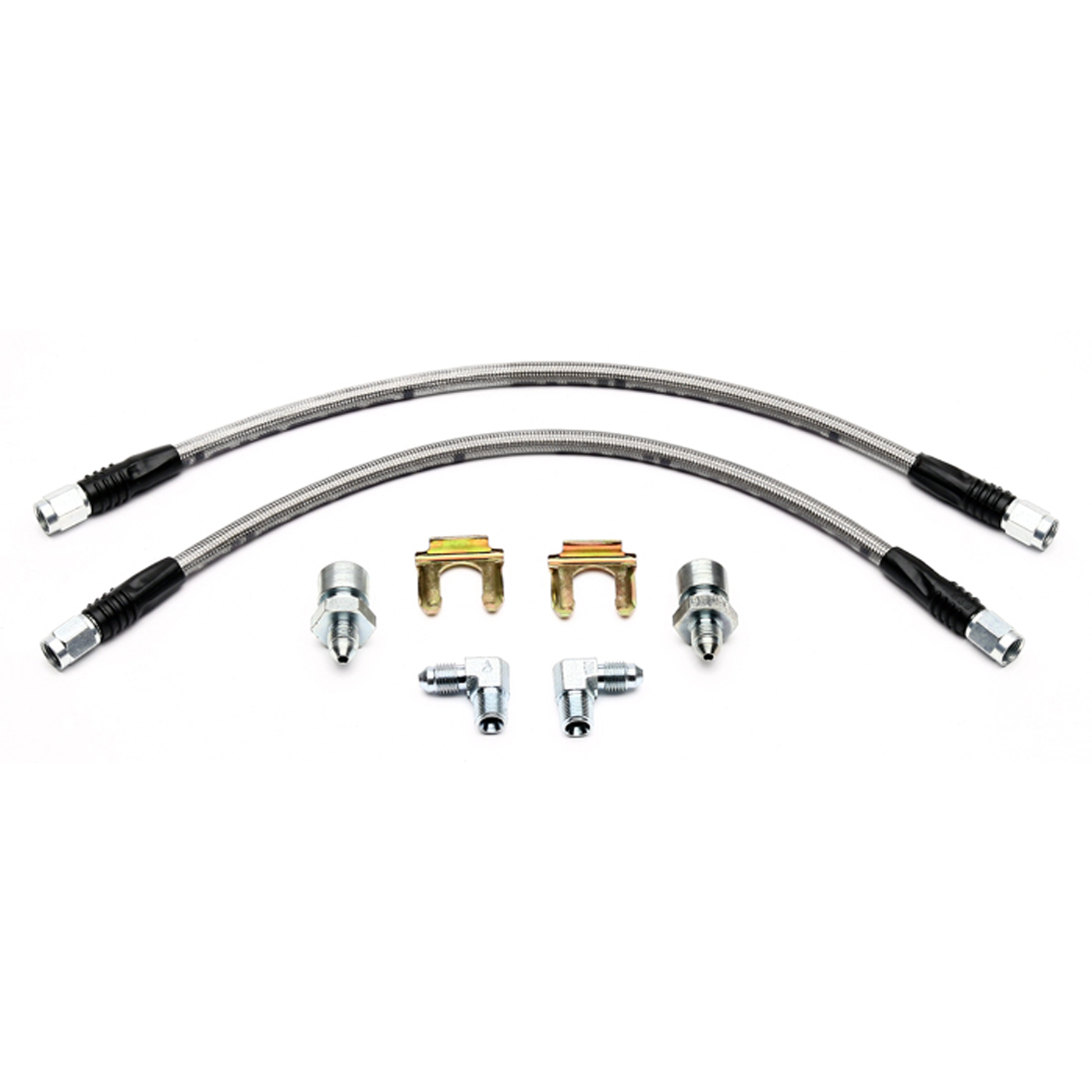 53-62 Wilwood Stainless Front Brake Line Set
