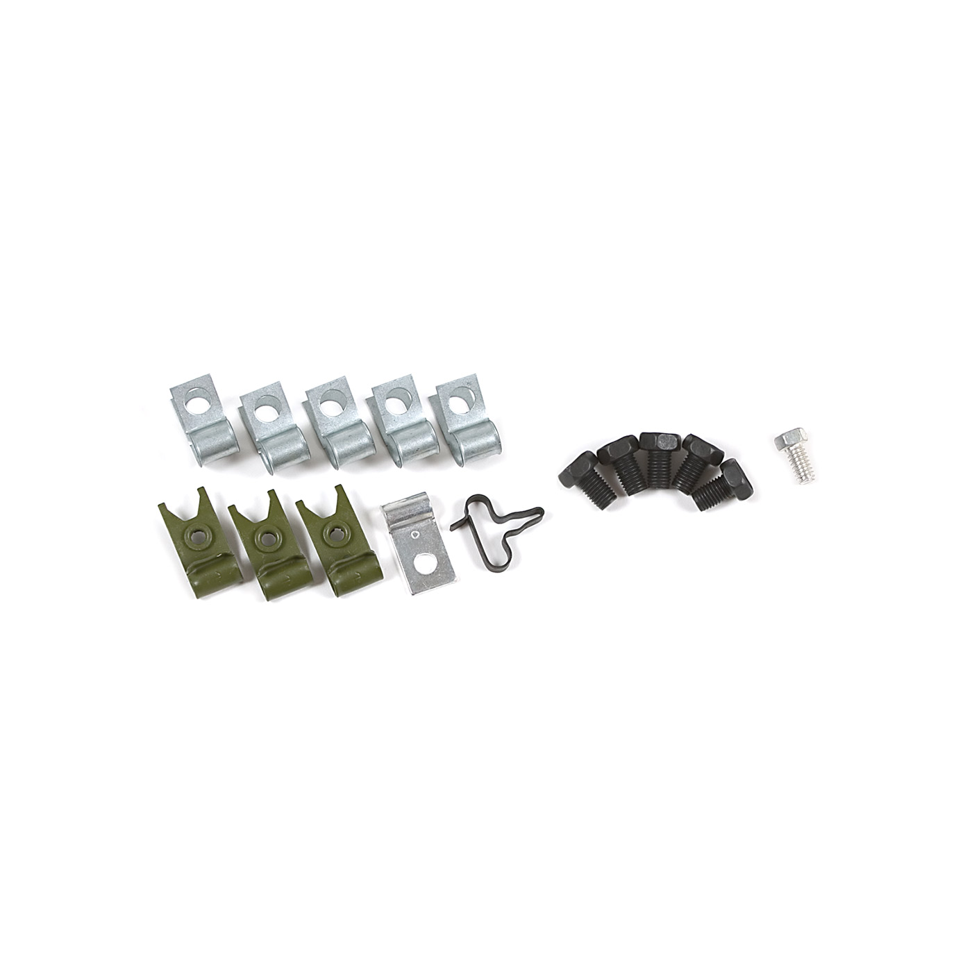66 Brake Line Clip & Bolt Set
