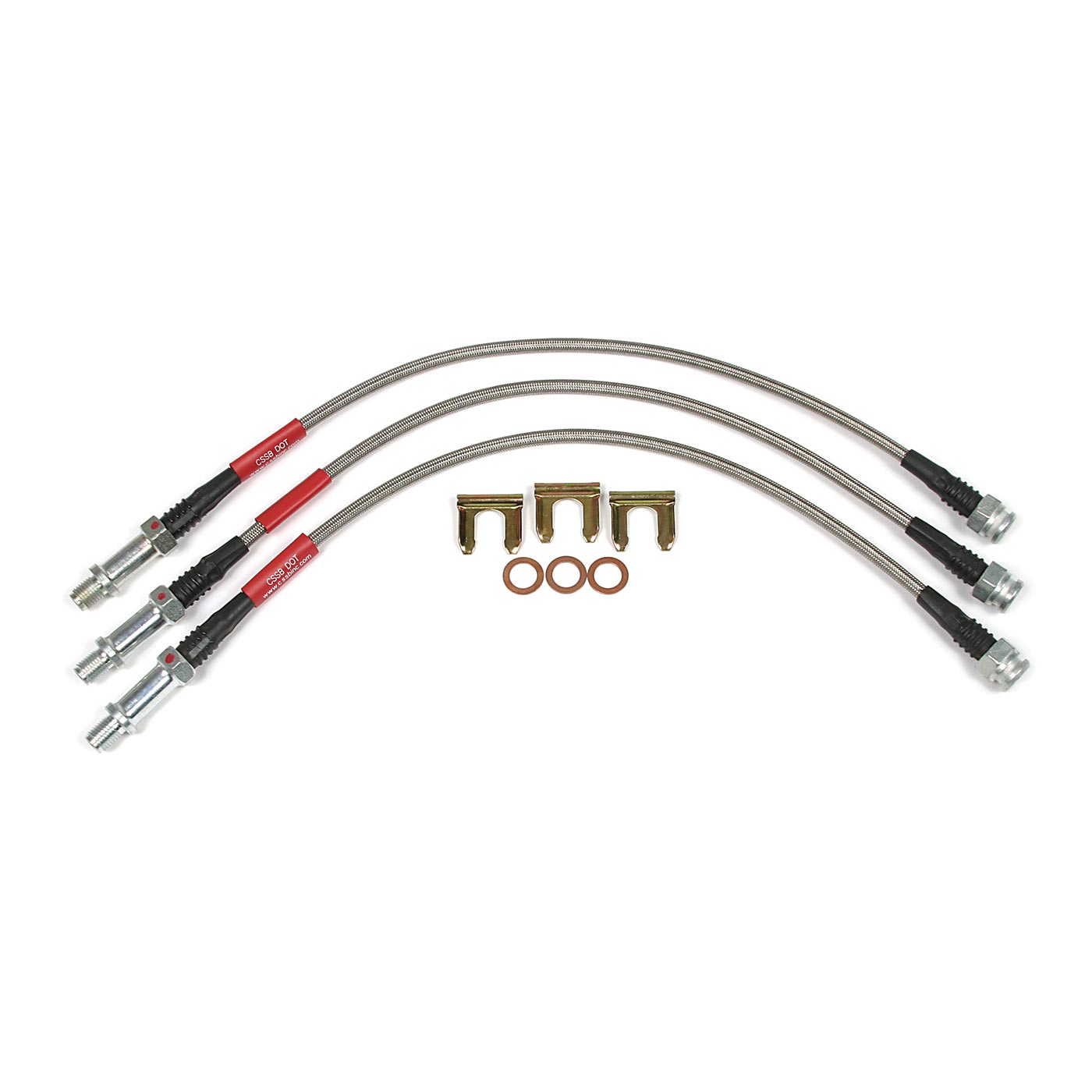 53-62 Stainless Brake Hose Set