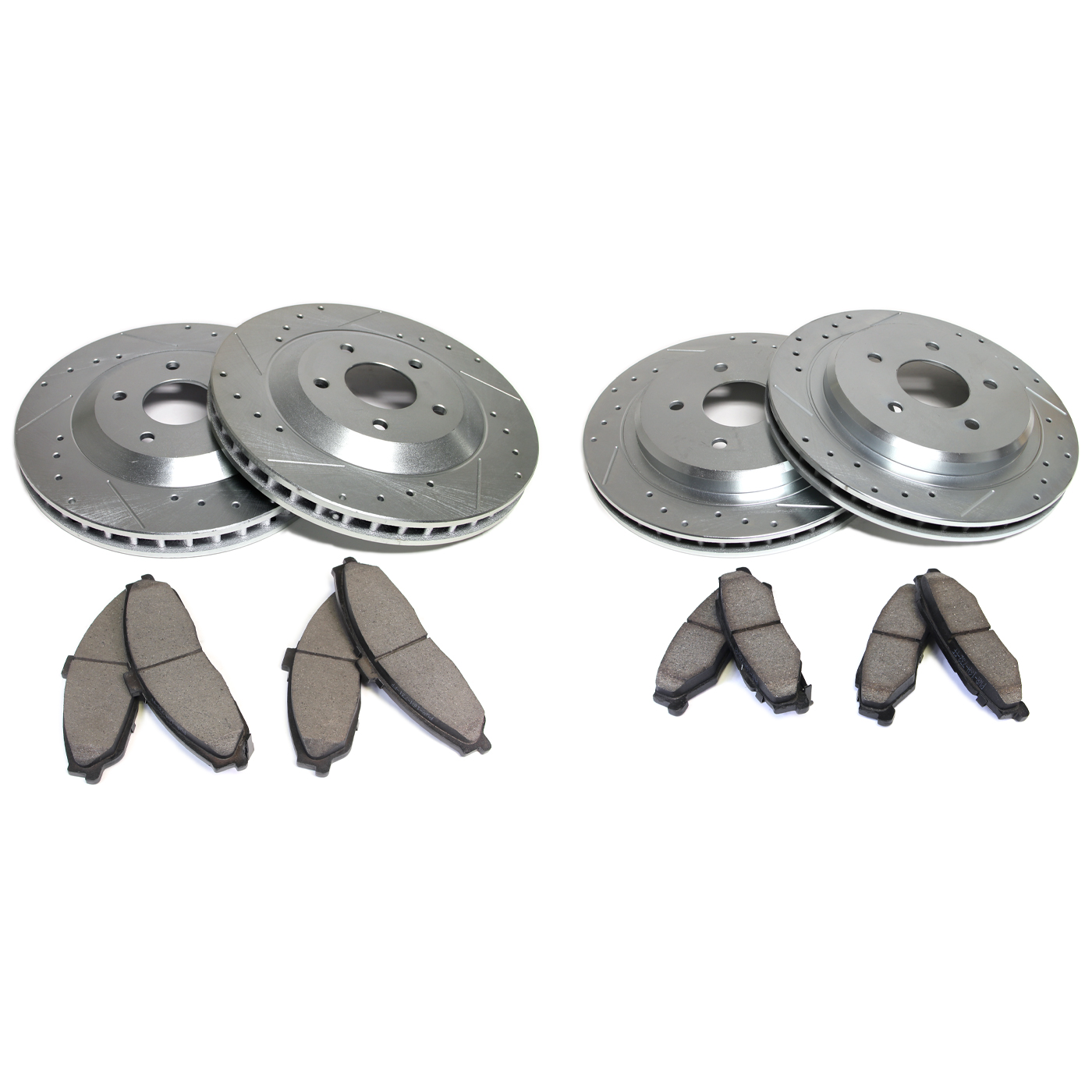 97-13 Power Stop Drilled & Slotted Rotors w/Z23 Ceramic Brake Pads