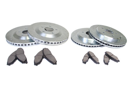 97-04 Power Stop Drilled & Slotted Rotors w/Z26 Warrior Brake Pads (Default)