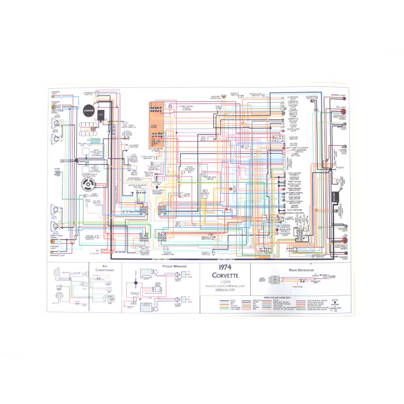 73 Color Wiring Diagram (11 x 17)