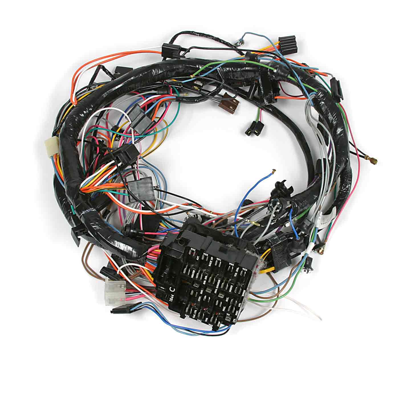 74 w/o AC Dash Main Wiring Harness w/Fuse Box