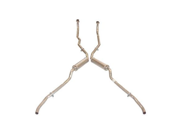 56-58 283 Base Exhaust System w/Off-Road Mufflers
