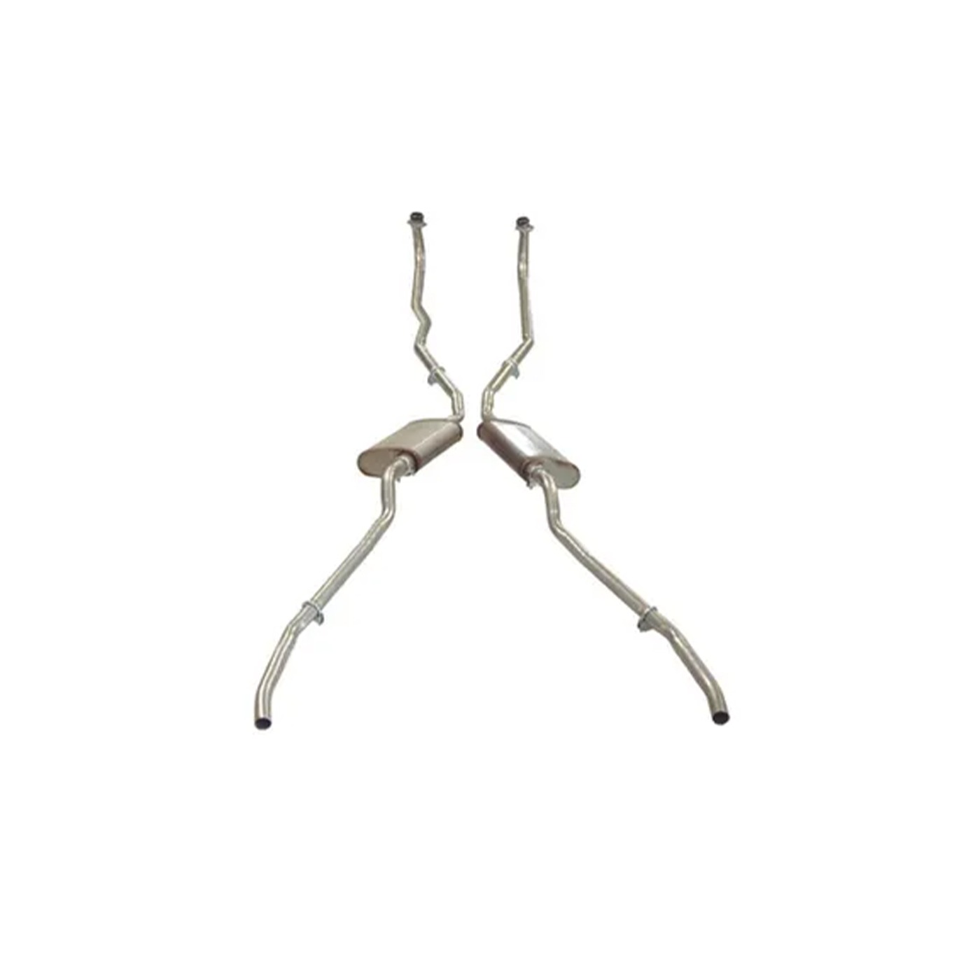 59-60 283 Base Exhaust System w/Oval Mufflers