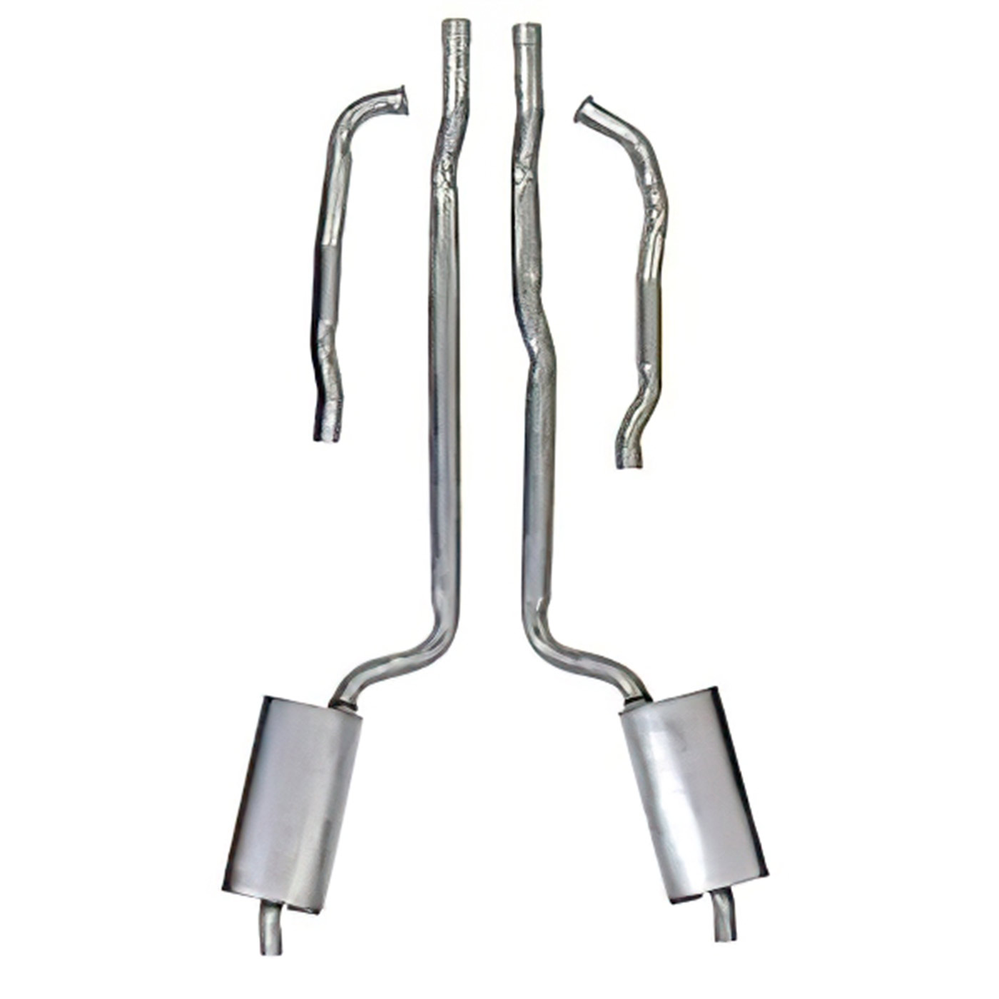 68-72 327 & 350 Manual 2-2 1/2in Welded Exhaust System