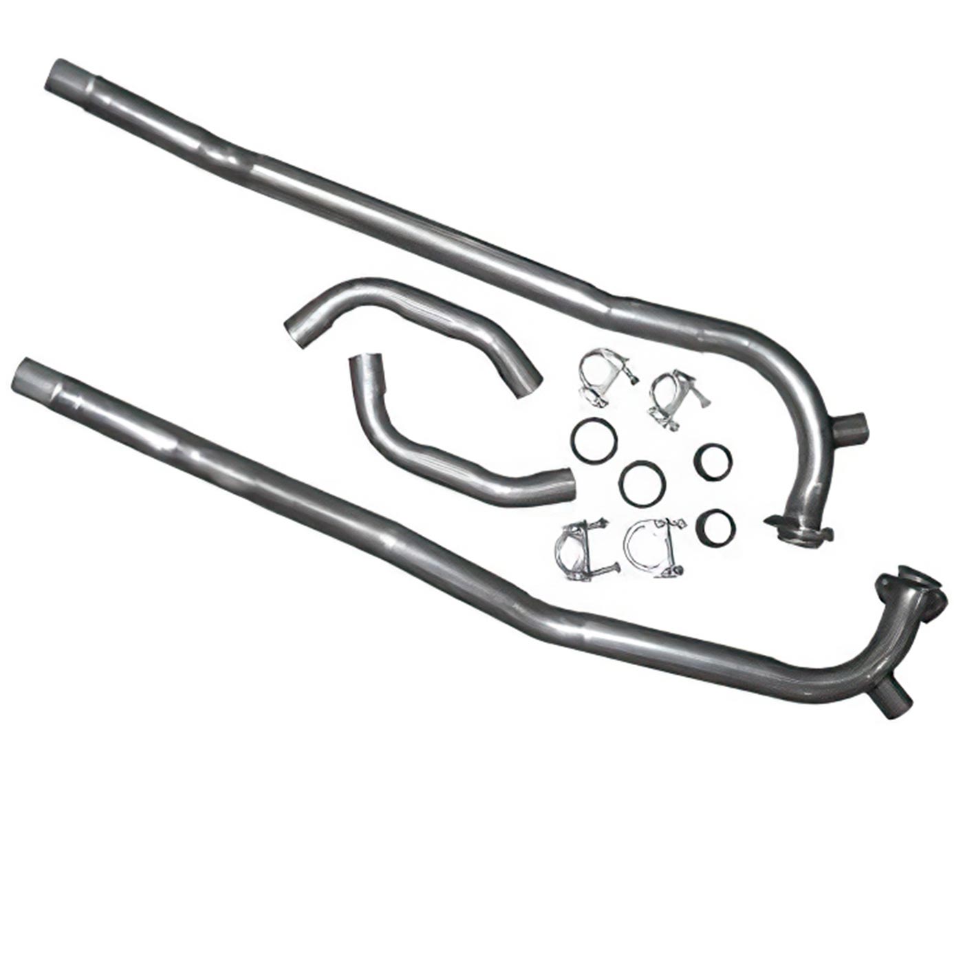57-62 2in Front Exhaust Pipes w/Crossover Pipe