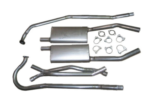 55 V8 Exhaust System w/Mufflers 