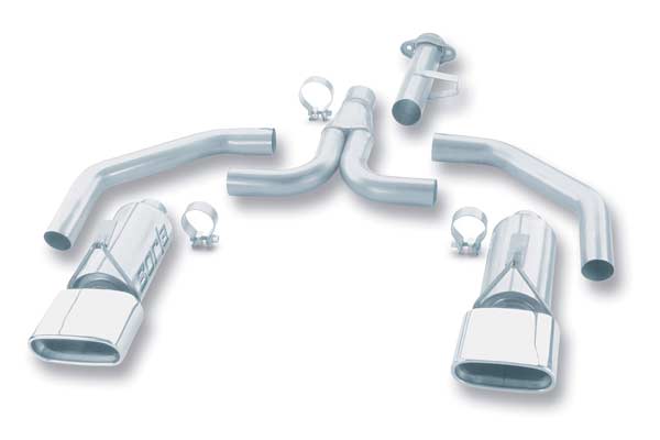 86-91 Borla "Stinger" Exhaust System - Rectangular Tips