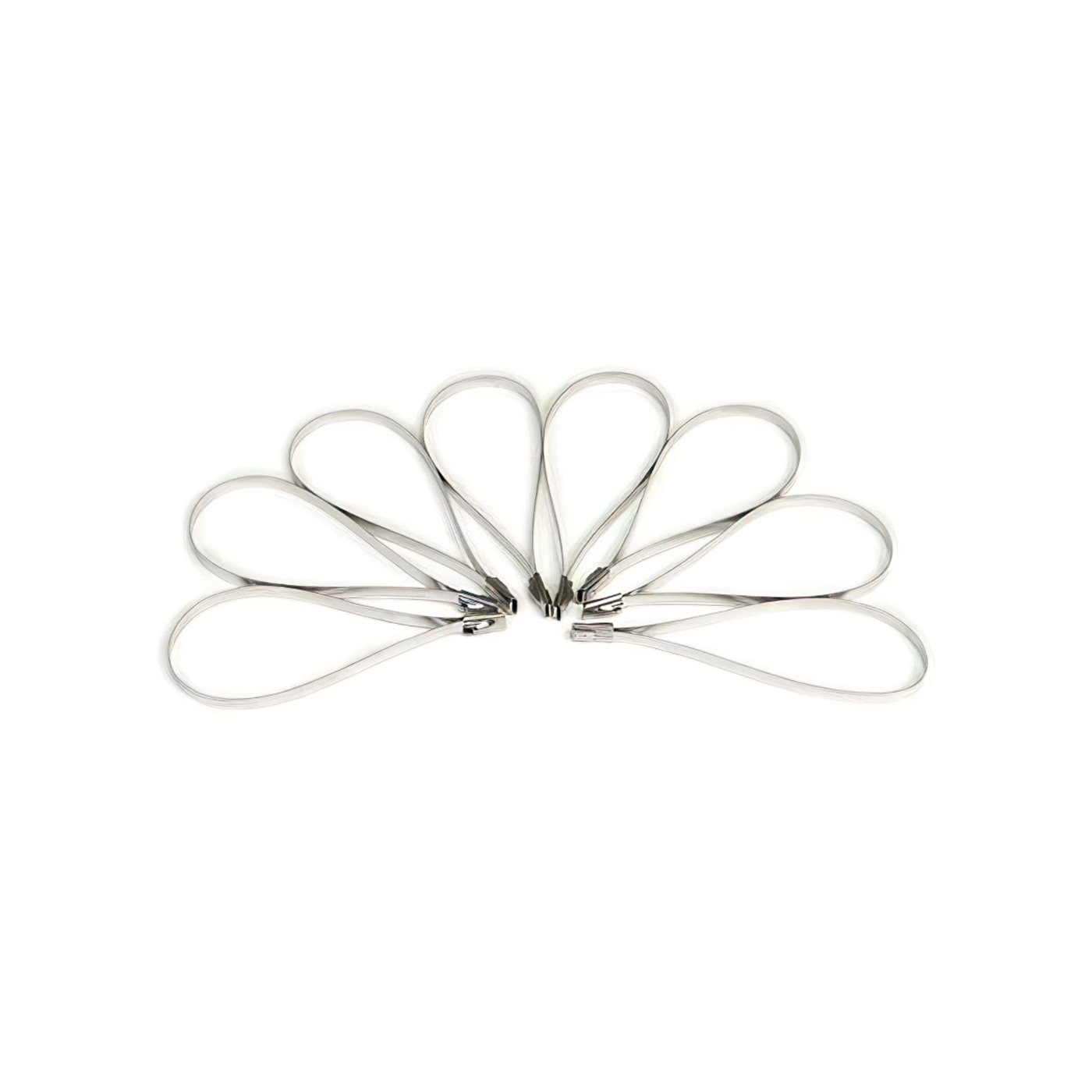 Header Wrap 8in Stainless Locking Ties (9 Pack)