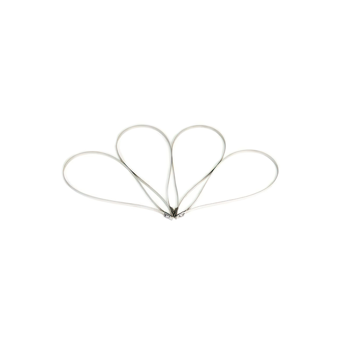Header Wrap 14in Stainless Locking Ties (4 Pack)