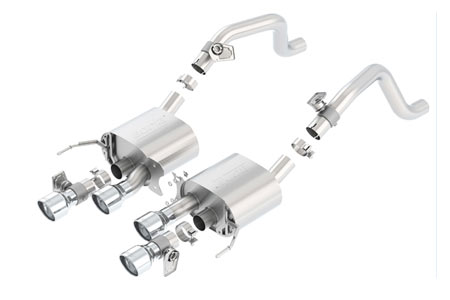 14-18 w/NPP BORLA S-Type Exhaust System w/4.25" Round Angle Cut Tips (Default)