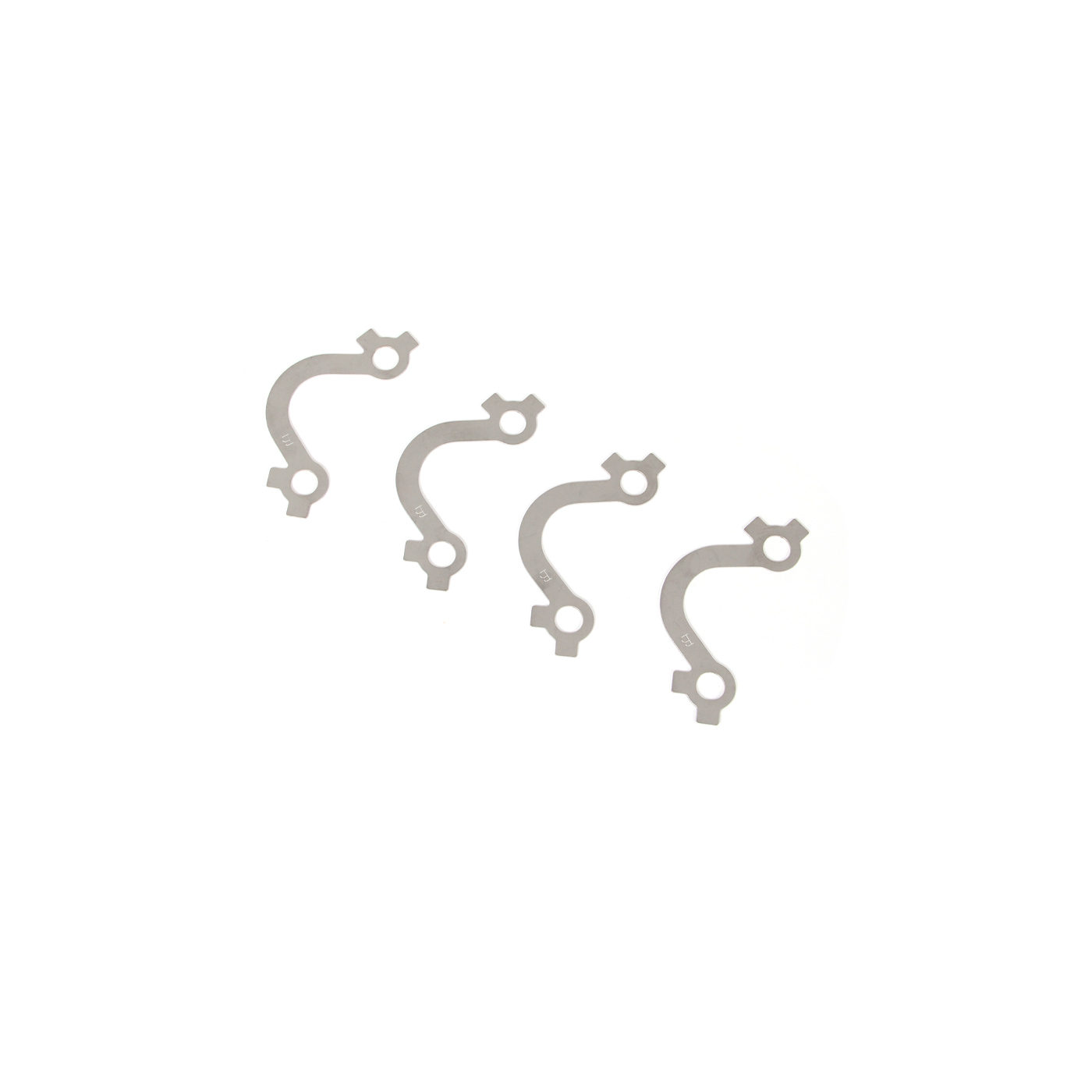 66-80 327/350 Exhaust Manifold Locks (Stainless)