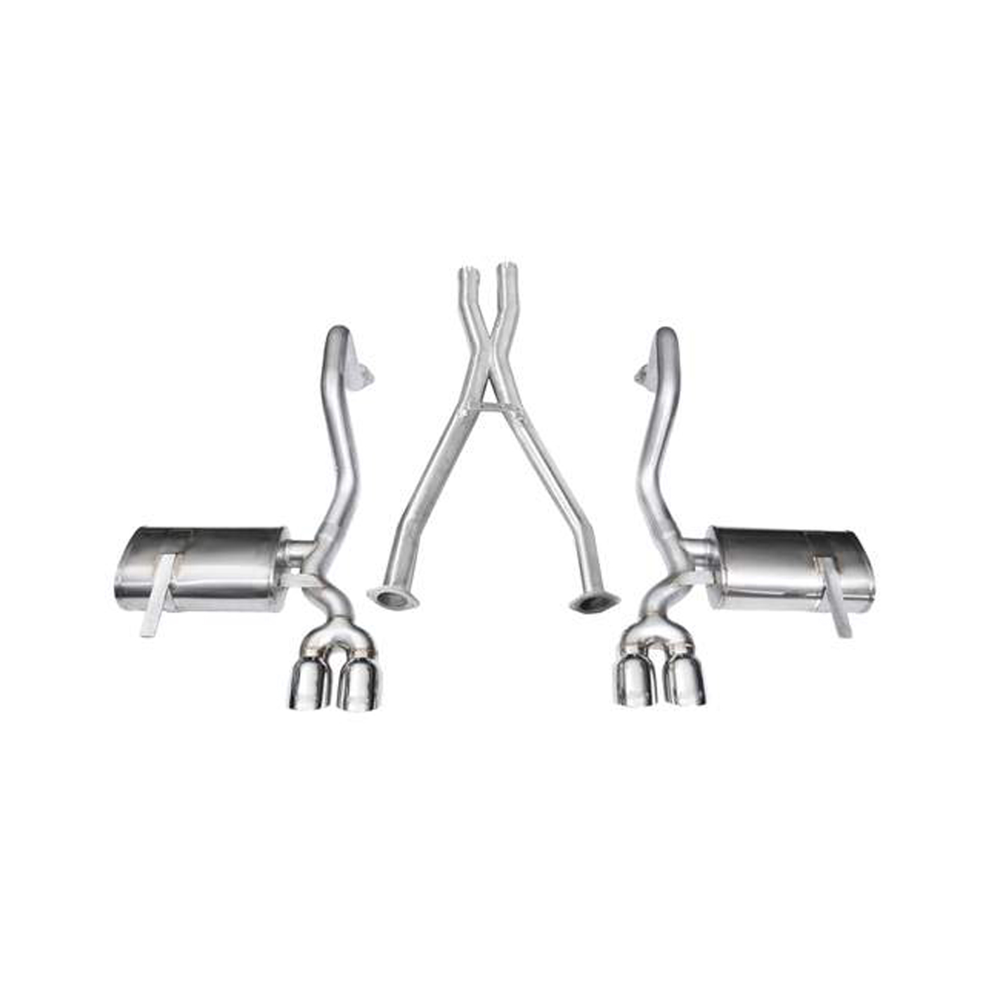 97-04 Corsa Xtreme Cat Back Exhaust System - Polished 3.5in Pro Tips