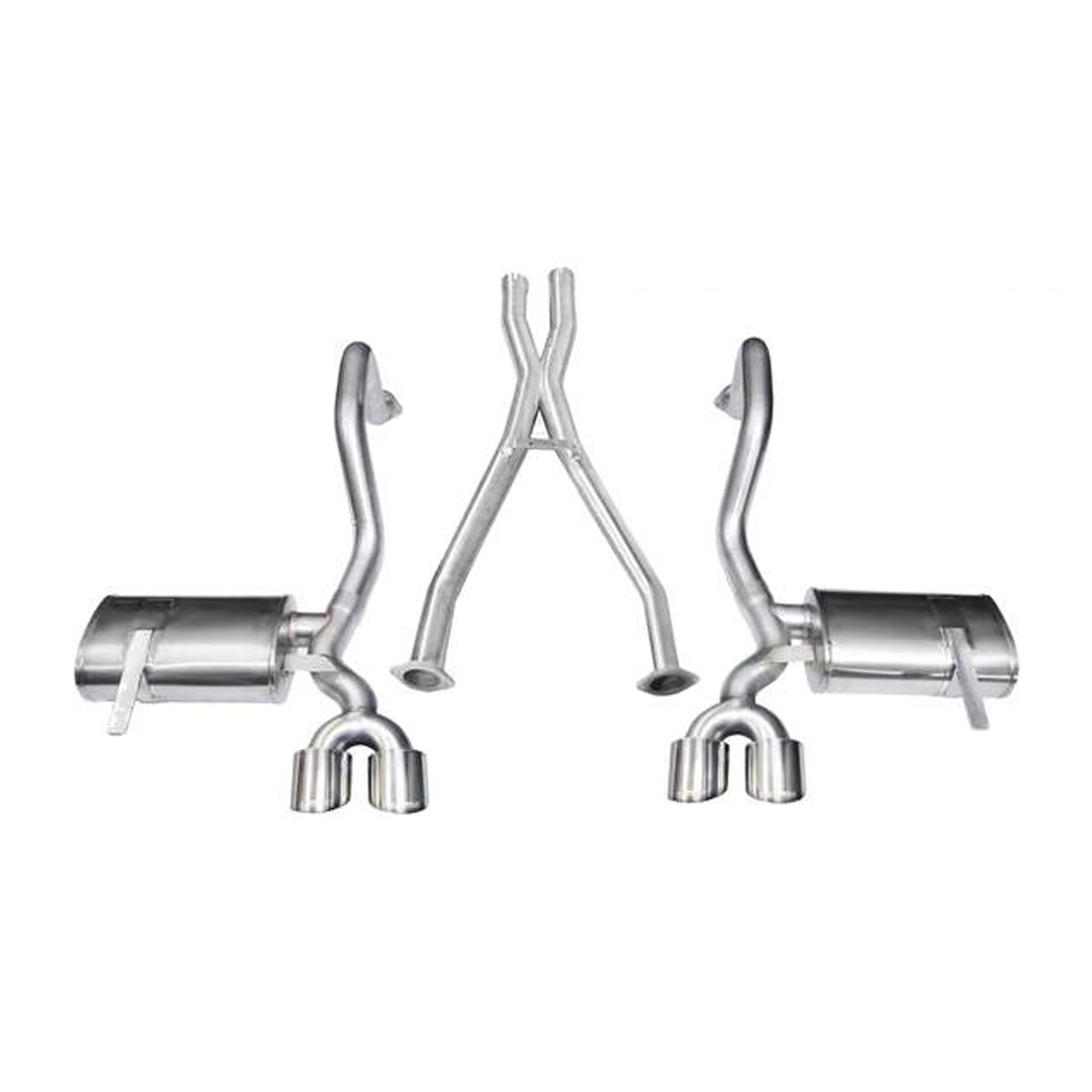 97-04 Corsa Xtreme Cat Back Exhaust System - Polished 4in Pro Series Tips
