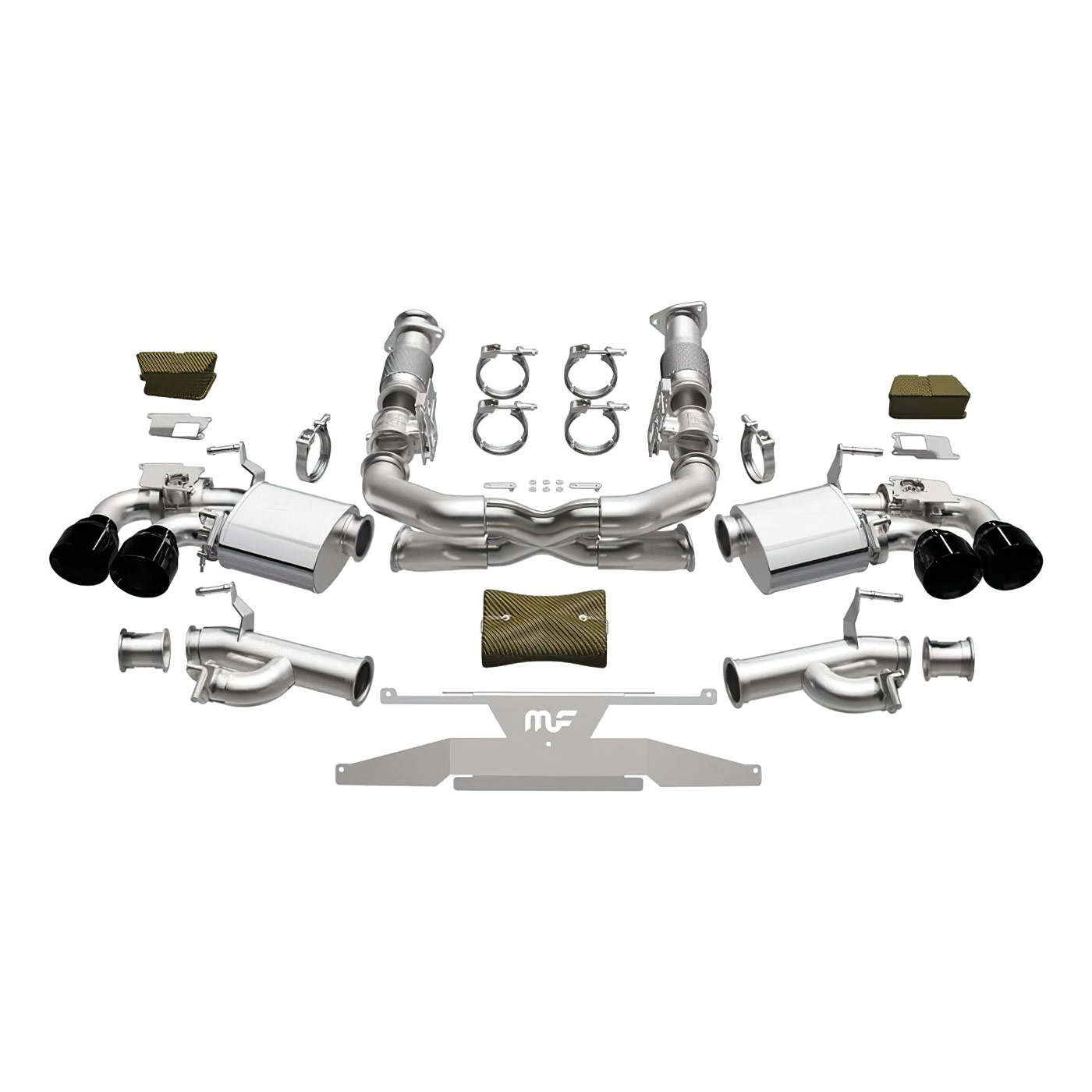 2020-2025 MagnaFlow XMOD Series Cat-Back Performance Exhaust System Black Tips