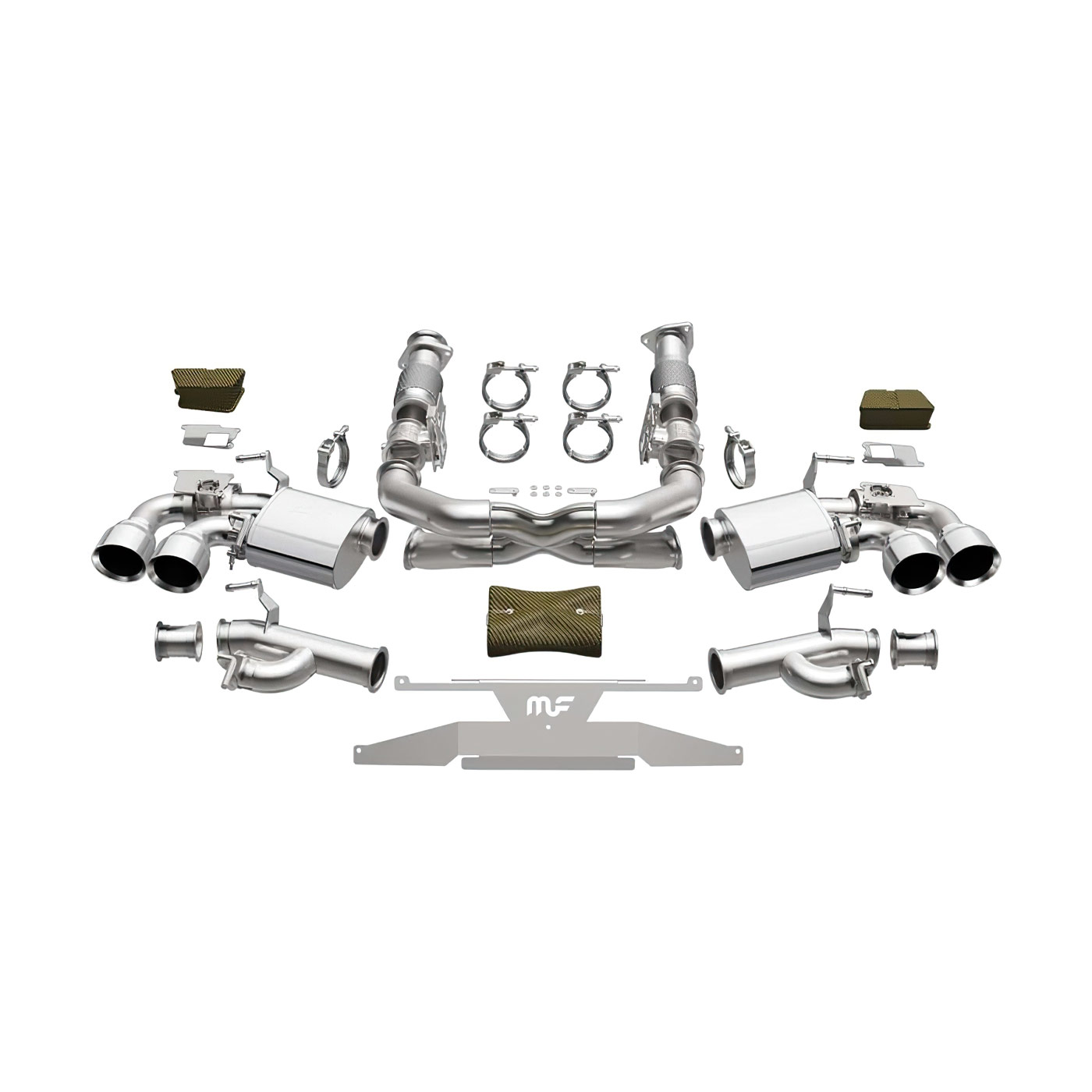 2020-2025 MagnaFlow XMOD Series Cat-Back Performance Exhaust System S/S Tips