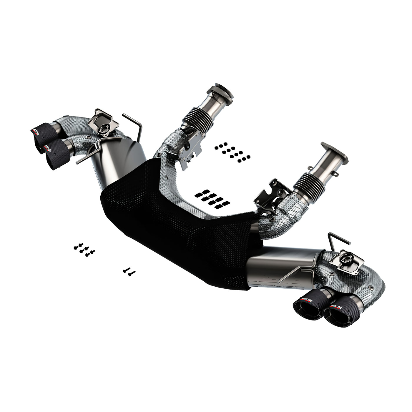 20-27 Borla Exhaust System S-Typ Carbon Fiber Tips