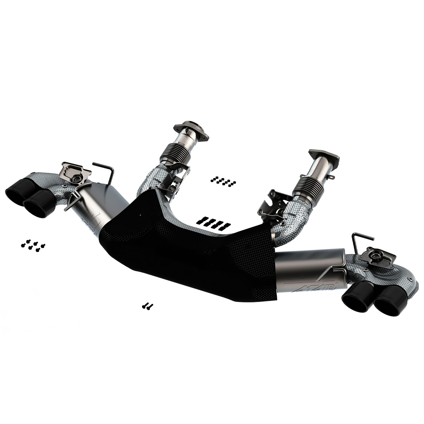 20-27 Borla Exh System ATAK with Black Chrome Tips