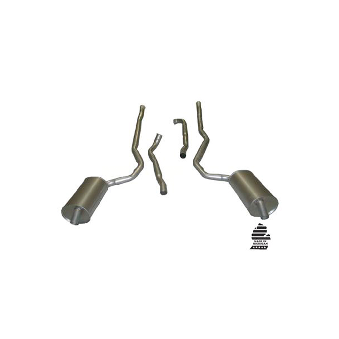 68-72 327 4-Speed N11 Off-Road Exhaust Pipe & Muffler System