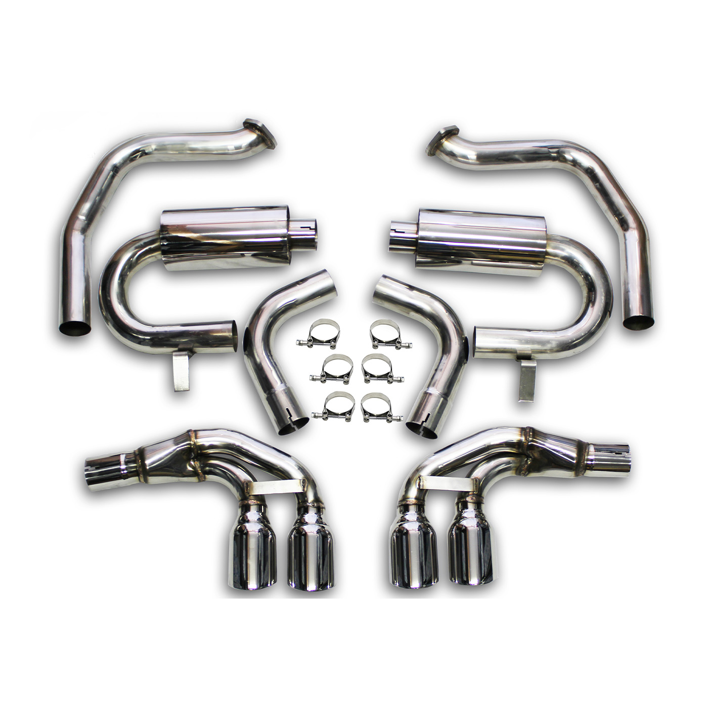 97-04 NXTSTEP Axle Back Stainless Exhaust System