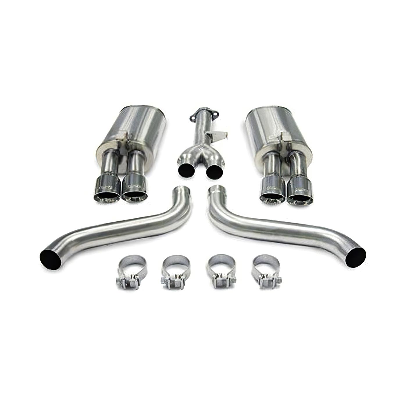 86-91 L98 Corsa Exhaust System w/3.5in Polished Tips