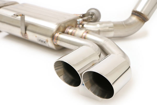 97-04 BBE Fusion Exhaust System - Quad Round Tips