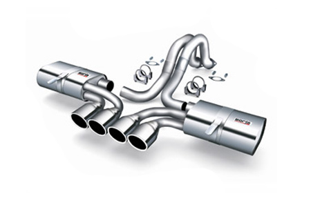 1997-2004 Corvette Borla Touring Exhaust System w/Quad 4" Round Tips